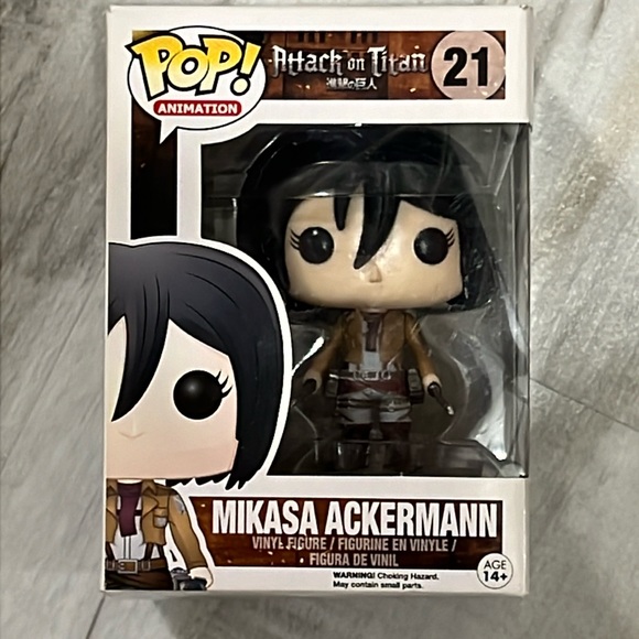 Funko POP Attack on Titan Mikasa Ackermann 21 Vinyl Figure - Picture 1 of 8